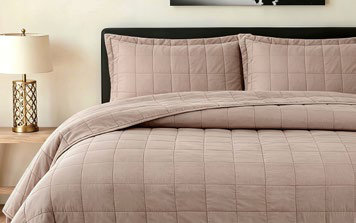 Colcha Stone Wash Rosa