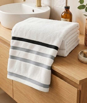 Toalla Baño Lumier 67X140 Cm Blanco