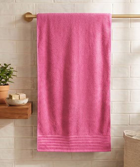 Toalla Baño 70X140 Cm Confort Rosa