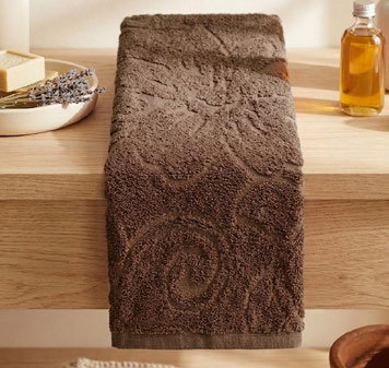 Toalla Jacquard Baño 70X140 Cm Florencia Marrón